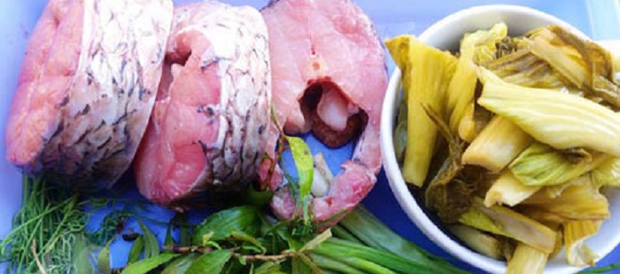 Nguyên liệu làm món cá trắm đen kho dưa