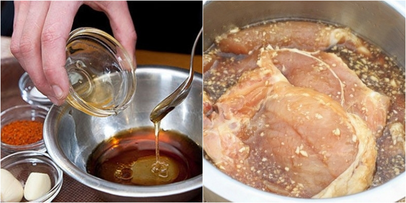 Ướp thịt nạc lợn nướng theo kiểu truyền thống