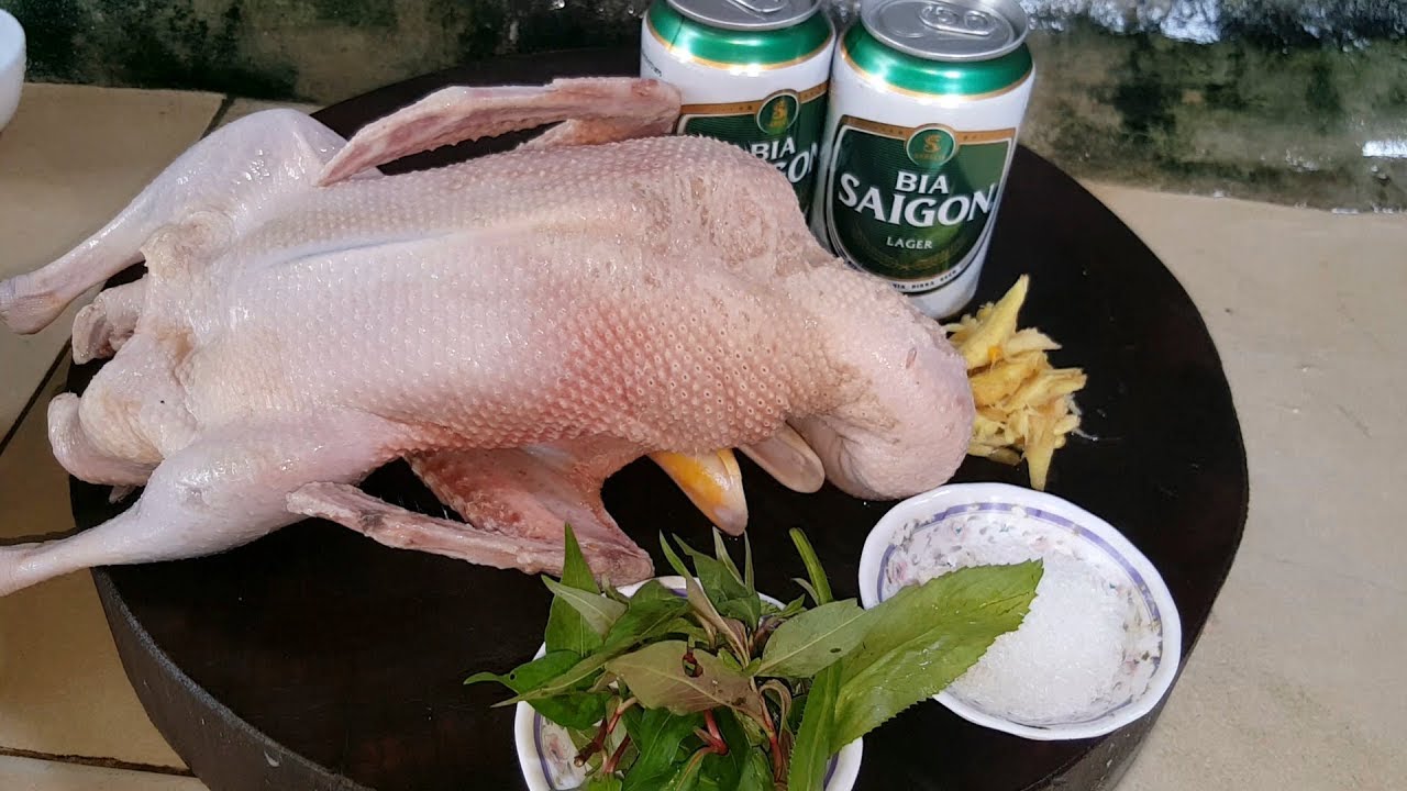 Nguyên liệu làm vịt luộc bia