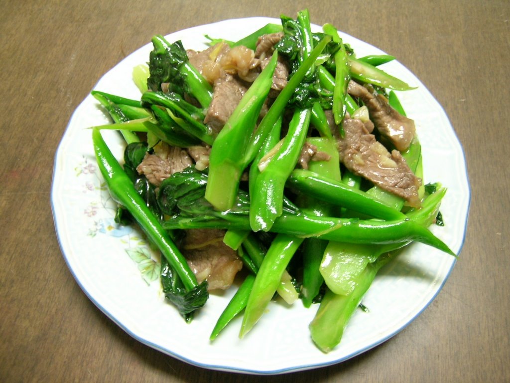 Món Bò Xào Ngồng Cải