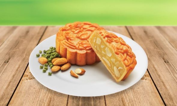 Bánh đậu xanh hạnh nhân