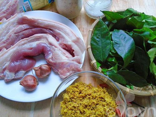 Nguyên liệu làm lợn rừng nướng mắc mật