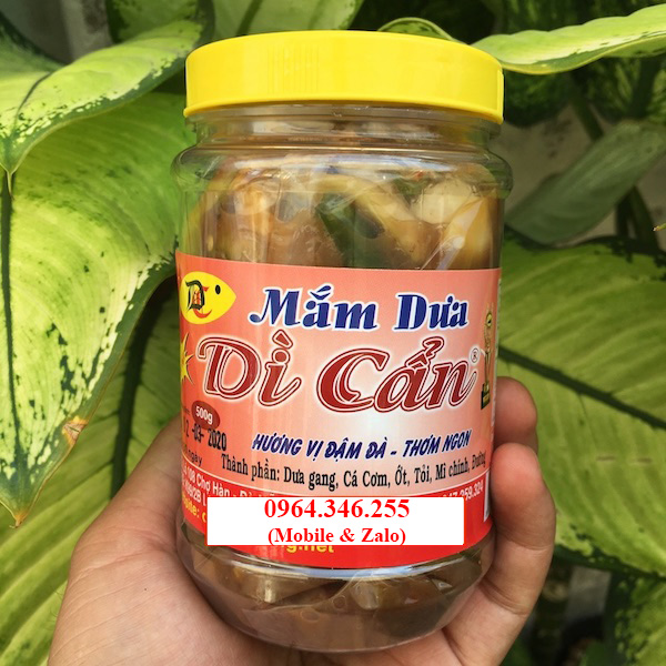 Mắm dưa cà dì Cẩn - 100k/hũ 500gr