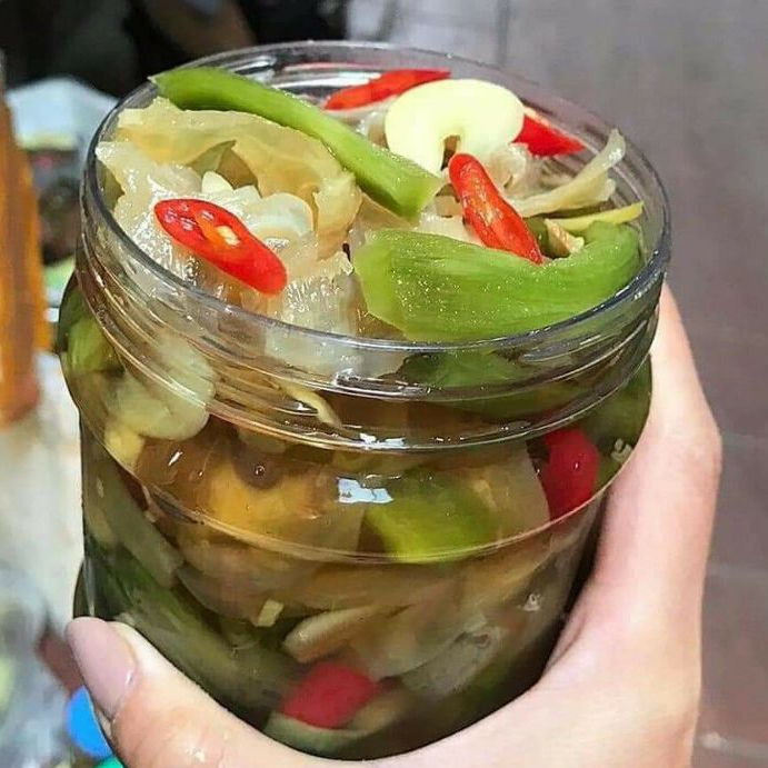 Vó bò ngâm rau tiến vua