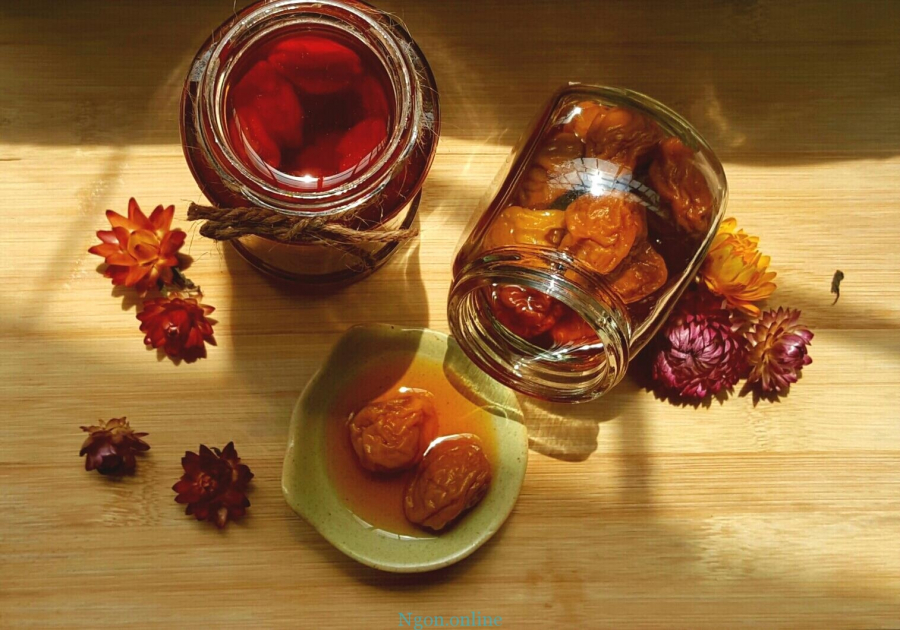 Dấm mơ muối chai thủy tinh - 90k/chai 500ml