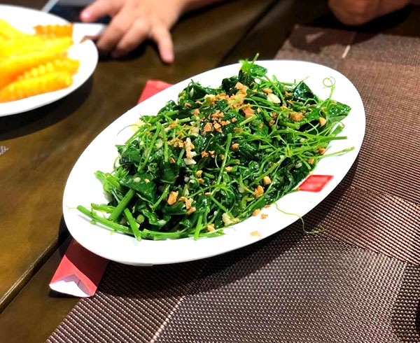 Rau bò khai xào tỏi