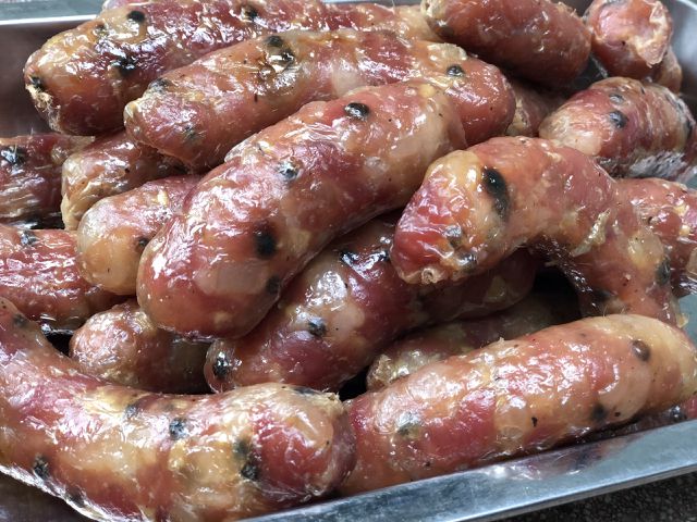 Cách sử dụng rượu ấp xanh làm lạp xưởng xúc xích