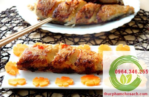 cá phèn hồng nướng sả ớt