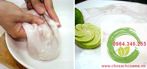 làm sạch dạ dày lợn