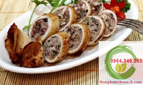 mực trứng nhồi thịt