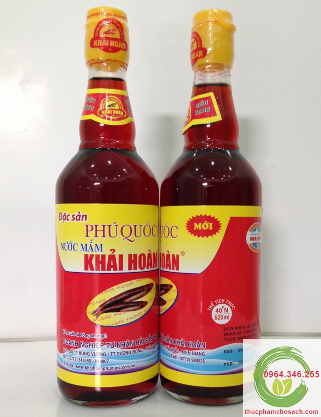 chai nước mắm phú quốc khải hoàn