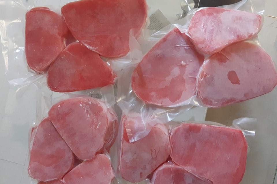 Cá Ngừ Đại Dương Cắt Lát Saku - 300k/kg