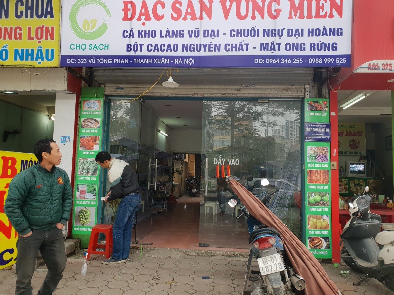 cửa hàng thực phẩm sạch chợ sạch
