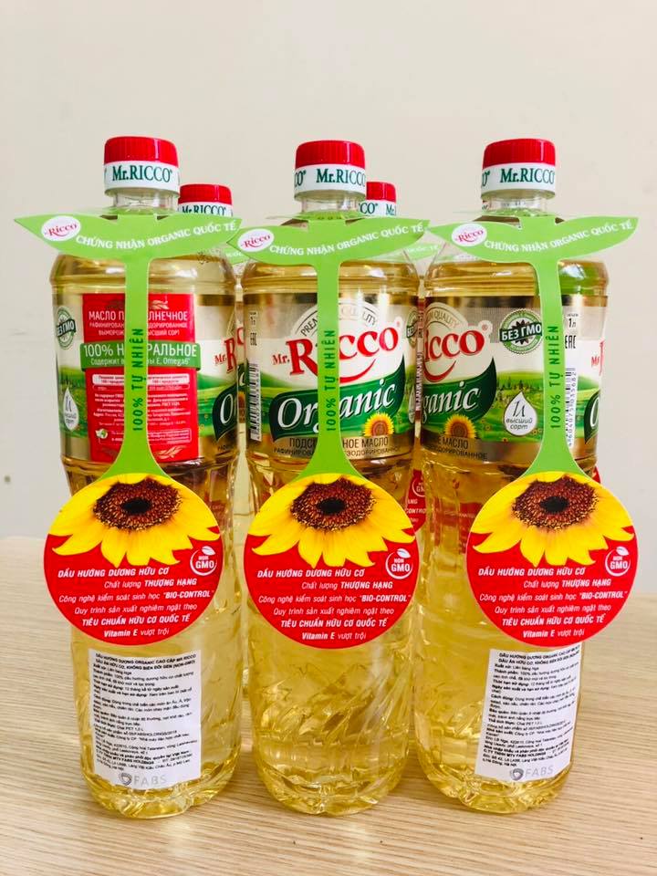 dau huong duong huu co Mr Ricco Organic 