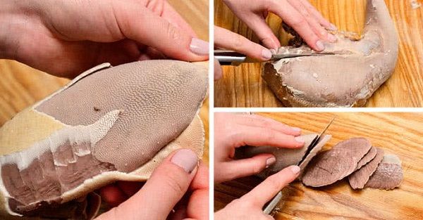 Làm sạch lưỡi bò