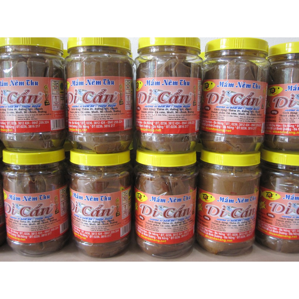 Mắm nêm Dì Cẩn là thương hiệu mắm rất nhiều người miền trung yêu thích