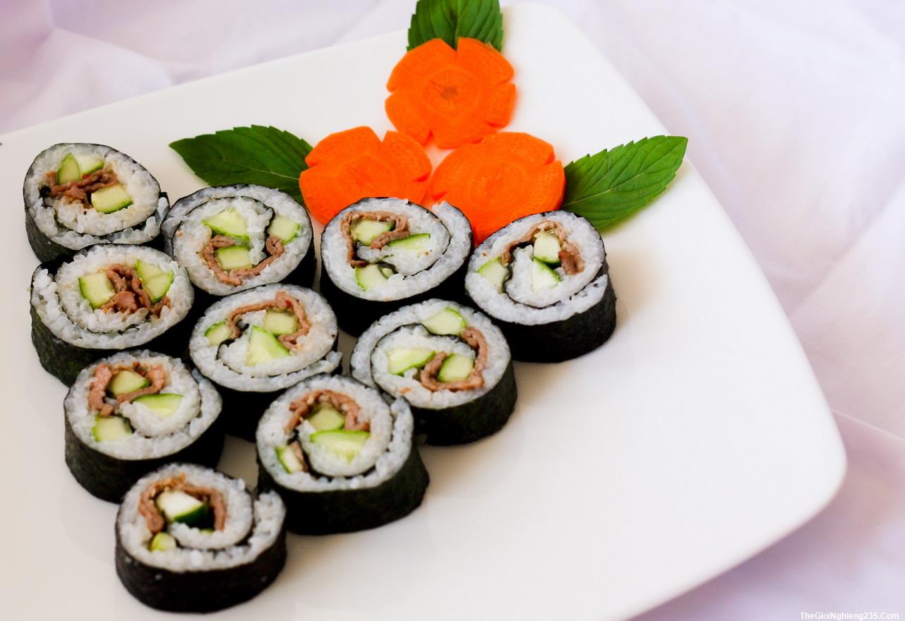 Sử dụng trực tiếp làm món cơm cuộn, làm kimbap, sushi,... 