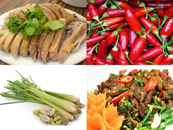 thịt ngan xào sả ớt