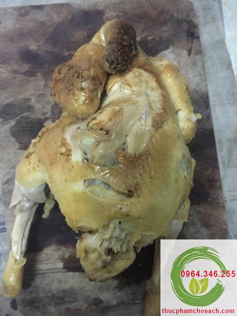 Món gà hấp rượu 