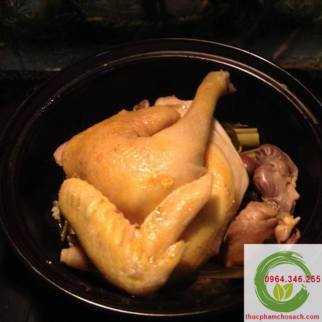 Món gà hấp sả lá chanh ( kiểu 2 - mình sẽ viết cụ thể bên dưới)