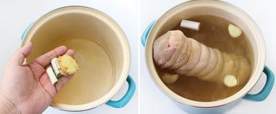 chân giò nấu nước tương cách làm