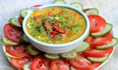 mắm chưng thịt hoàn thành