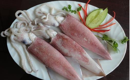 mực xào dứa nguyên liệu