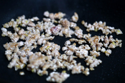 thịt băm xào cà tím cách làm