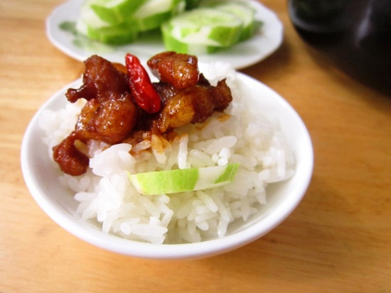 thịt kho tiêu hoàn thành