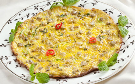 trứng rán thịt hoàn thành