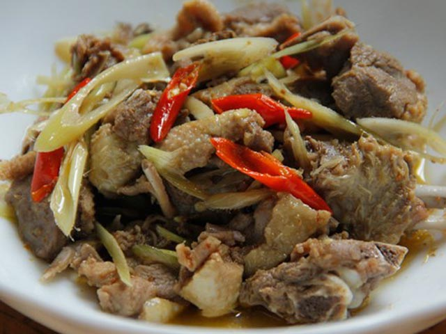 vịt kho sả ớt hoàn thành