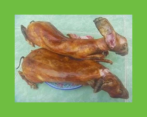 Thịt thỏ thui sẵn 